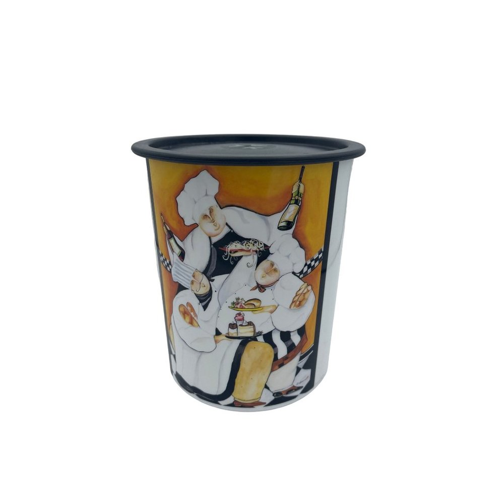 Tupperware Canister with Black seal Fat Chef 8-cup Capacity